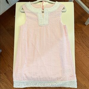 Pink seersucker dress